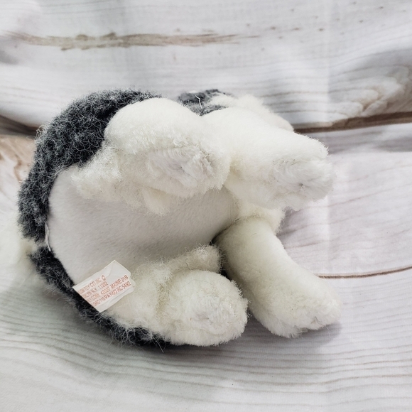 Shalom Toy Co Wolf Husky Dog 8" Plush Stuffed Animal Toy Scruffy Blue Eyes - Picture 5 of 9